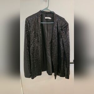 Black Sequin Blazer